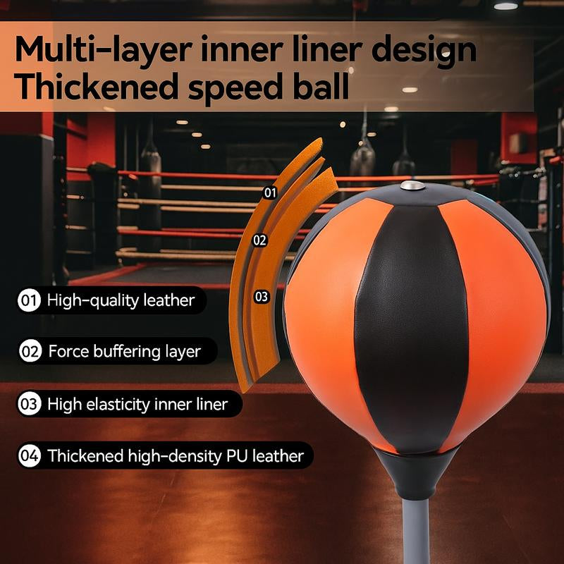 Elevate Your Fitness with Our Premium Speed Ball and Adjustable Stand – Perfect for Teens and Adults, 360° Rebound Design for Stress Relief and Home Workouts