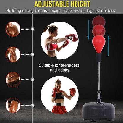 Elevate Your Fitness with Our Premium Speed Ball and Adjustable Stand – Perfect for Teens and Adults, 360° Rebound Design for Stress Relief and Home Workouts