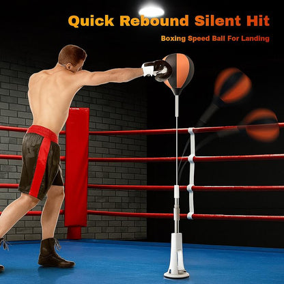 Elevate Your Fitness with Our Premium Speed Ball and Adjustable Stand – Perfect for Teens and Adults, 360° Rebound Design for Stress Relief and Home Workouts